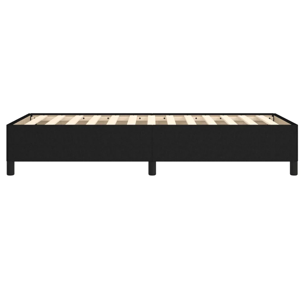 Letto singolo | Letto per adulti | Giroletto senza Materasso Nero 100x200 cm in Tessuto - Image 6