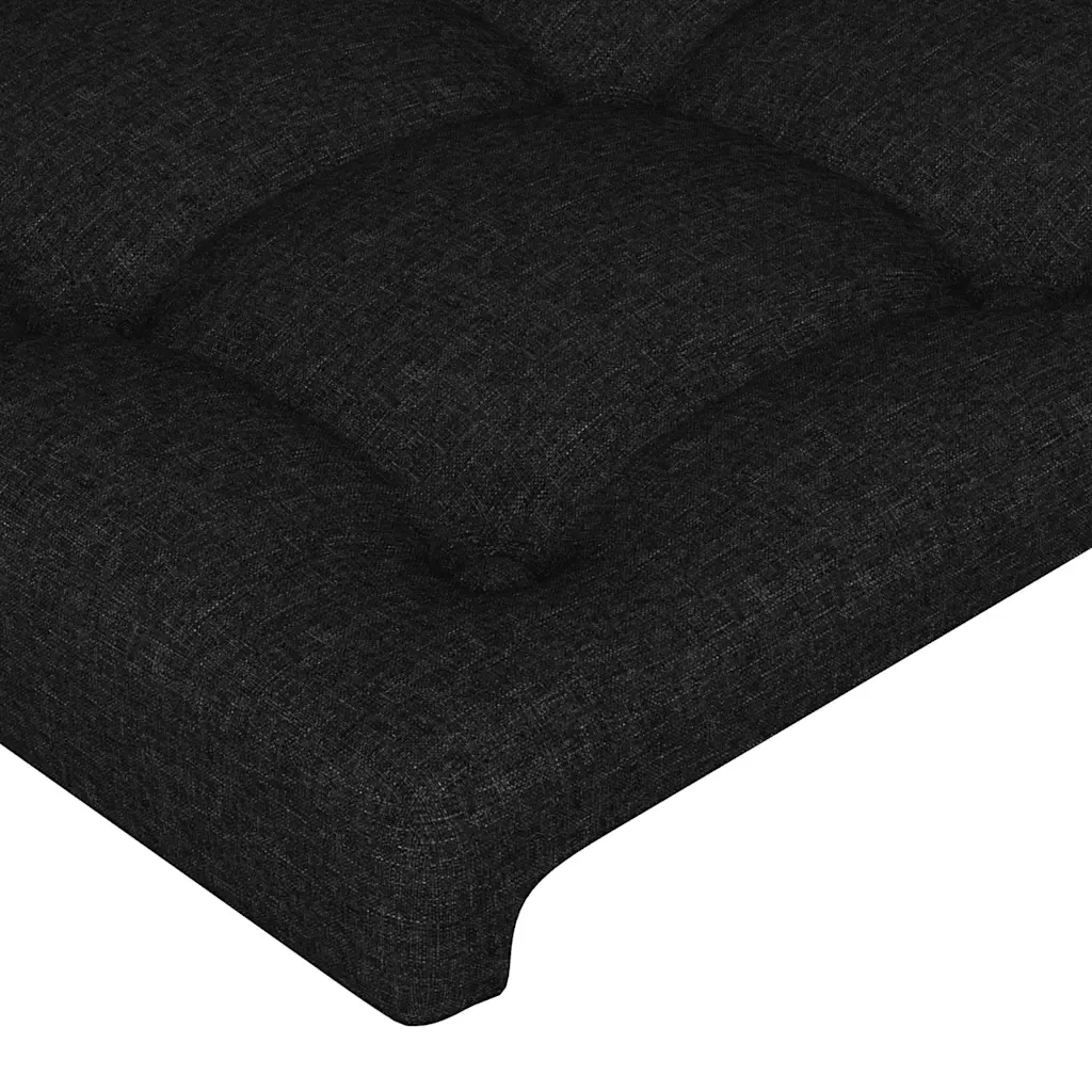Letto singolo | Letto per adulti | Giroletto senza Materasso Nero 100x200 cm in Tessuto - Image 10