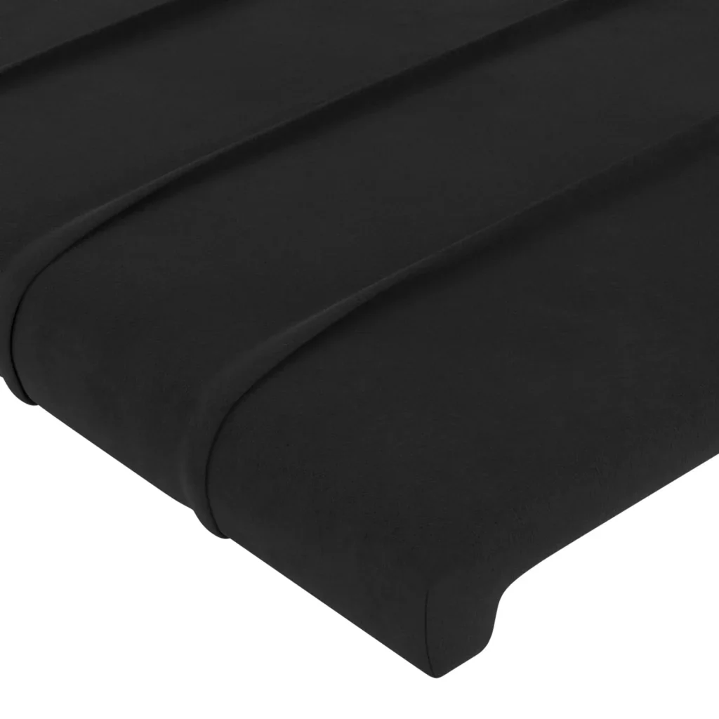 Letto singolo | Letto per adulti | Giroletto senza Materasso Nero 100x200 cm in Velluto - Image 10