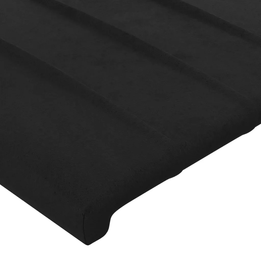 Letto singolo | Letto per adulti | Giroletto senza Materasso Nero 100x200 cm in Velluto - Image 10