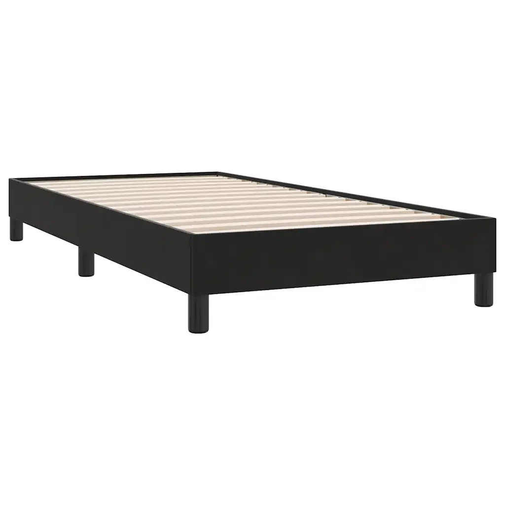 Letto singolo | Letto per adulti | Giroletto senza Materasso Nero 100x220 cm in Velluto - Image 7