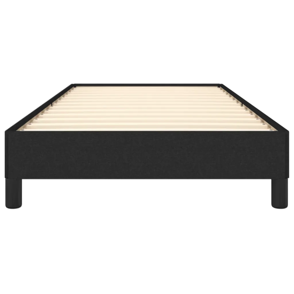 Letto singolo | Letto per adulti | Giroletto senza Materasso Nero 80x200 cm Tessuto - Image 5