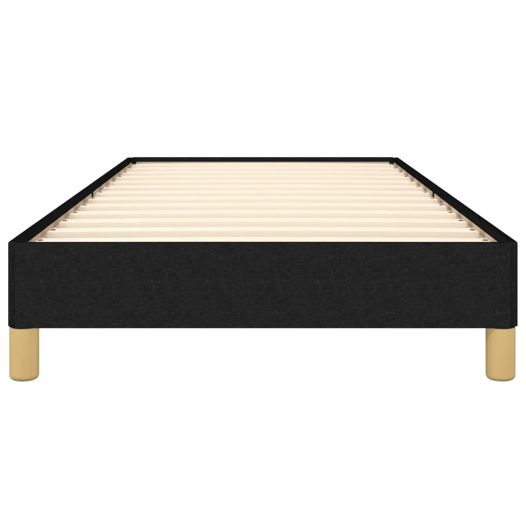 Letto singolo | Letto per adulti | Giroletto senza Materasso Nero 80x200 cm Tessuto - Image 5