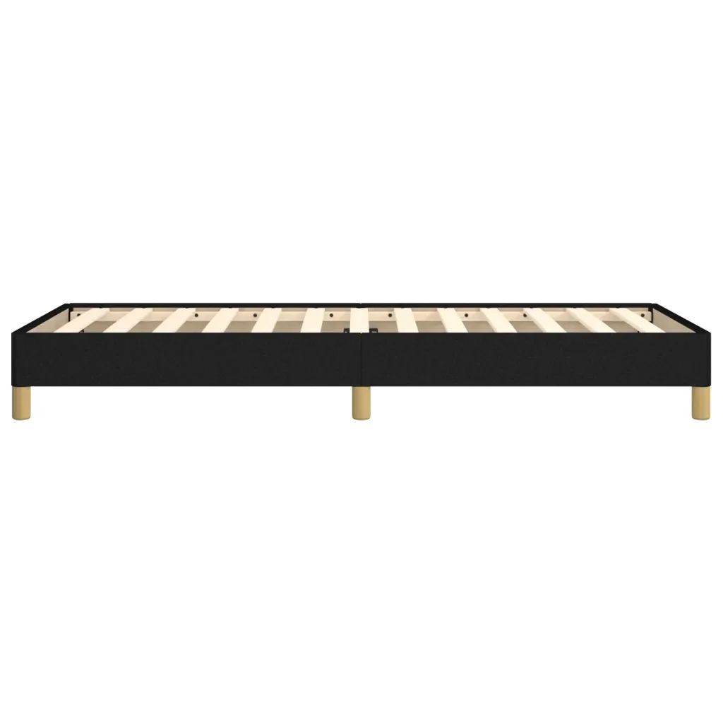 Letto singolo | Letto per adulti | Giroletto senza Materasso Nero 80x200 cm Tessuto - Image 6