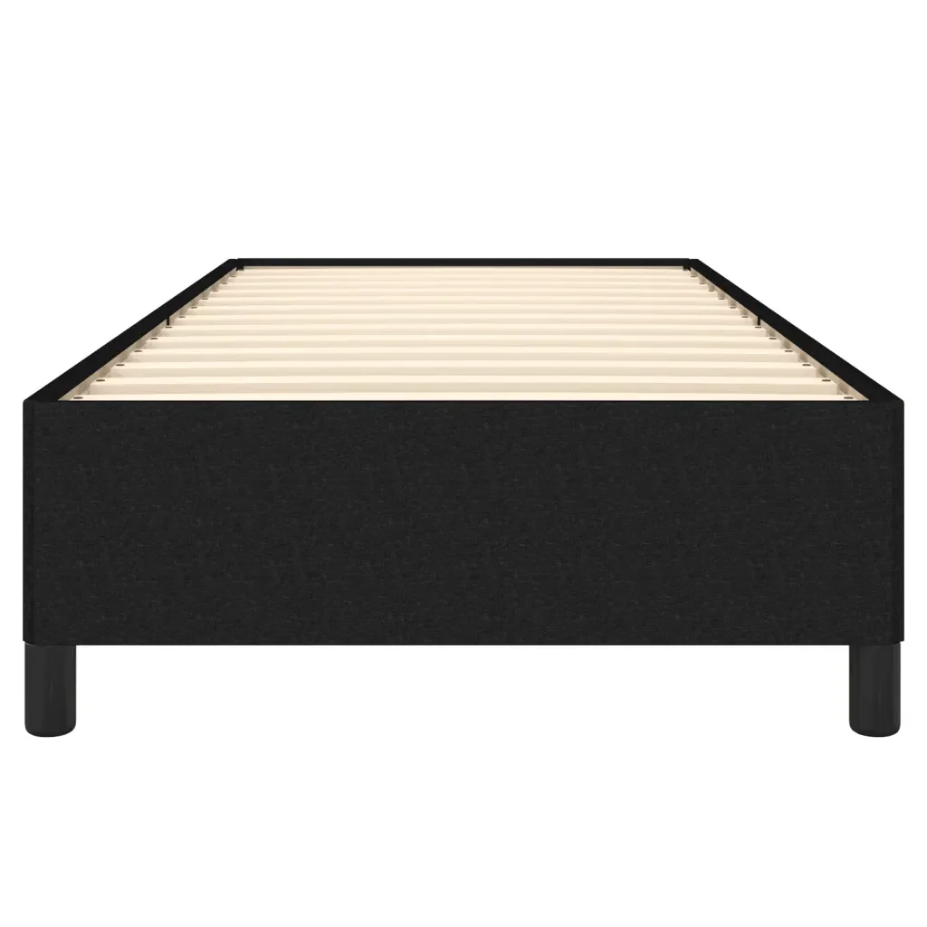 Letto singolo | Letto per adulti | Giroletto senza Materasso Nero 80x200 cm Tessuto - Image 5