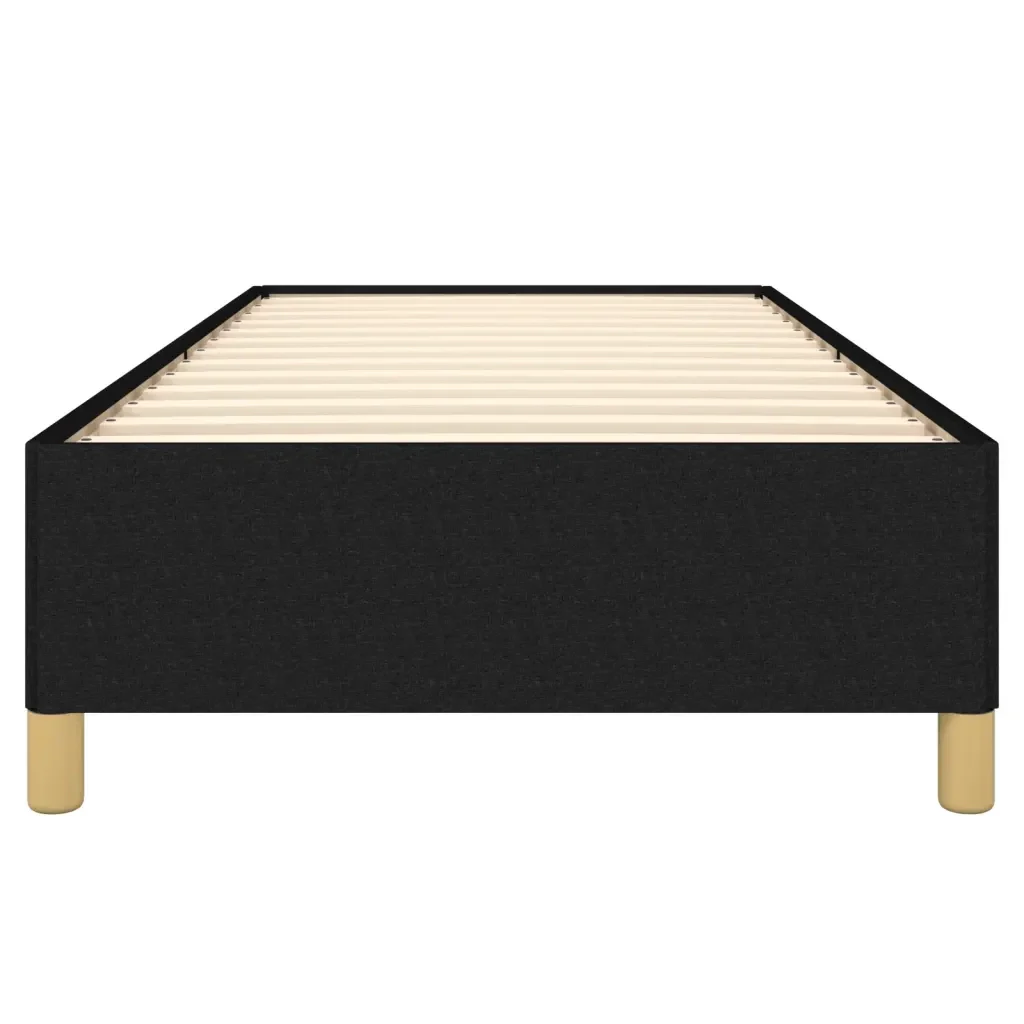 Letto singolo | Letto per adulti | Giroletto senza Materasso Nero 80x200 cm Tessuto - Image 5