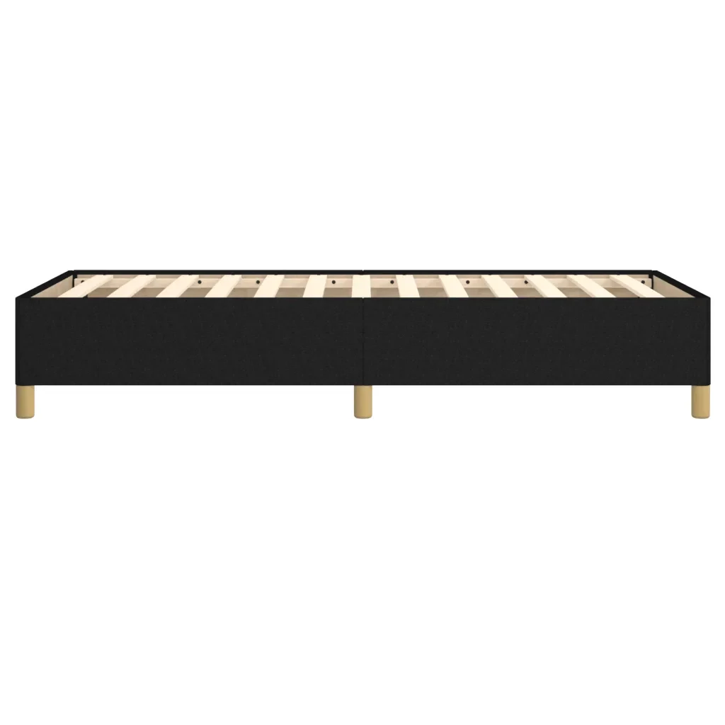 Letto singolo | Letto per adulti | Giroletto senza Materasso Nero 80x200 cm Tessuto - Image 6