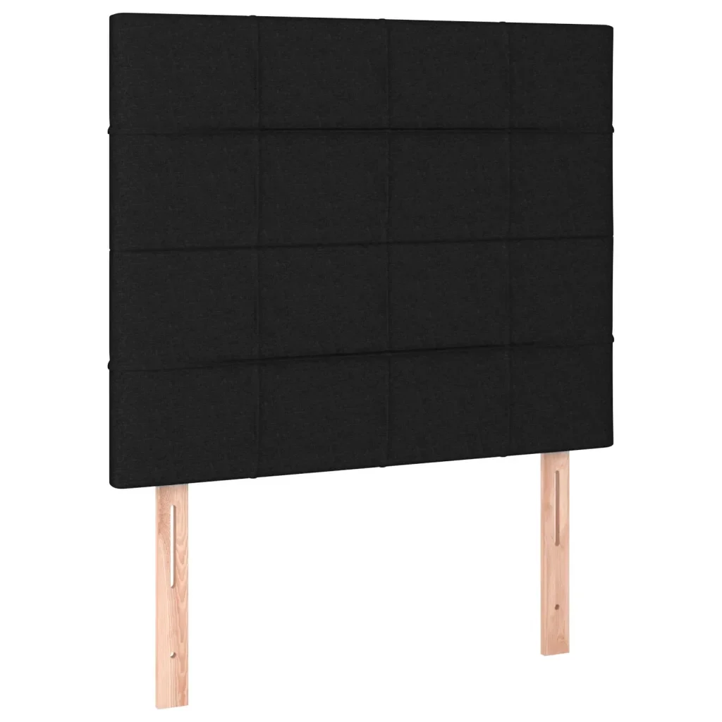 Letto singolo | Letto per adulti | Giroletto senza Materasso Nero 80x200 cm Tessuto - Image 9