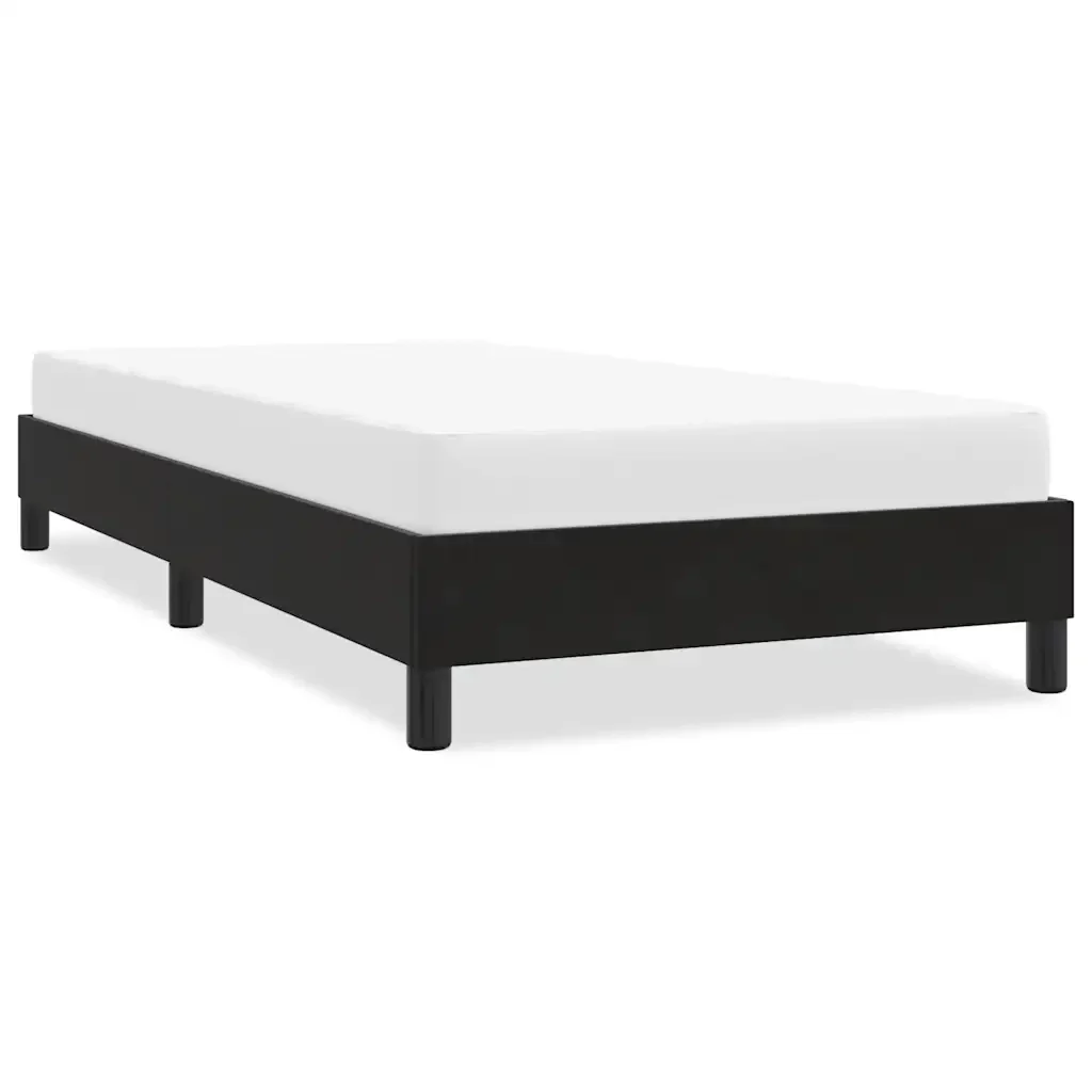 Letto singolo | Letto per adulti | Giroletto senza Materasso Nero 80x210 cm in Velluto - Image 2