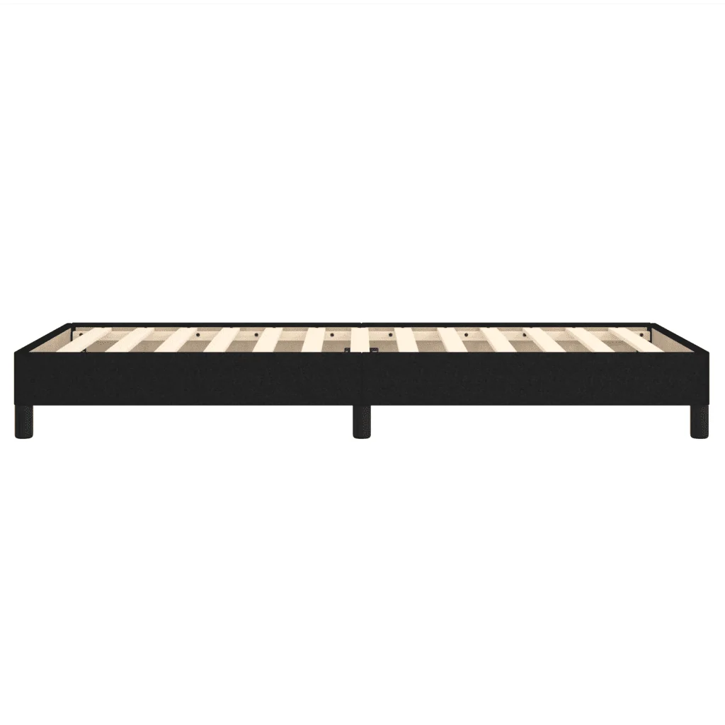 Letto singolo | Letto per adulti | Giroletto senza Materasso Nero 90x190 cm in Tessuto - Image 6