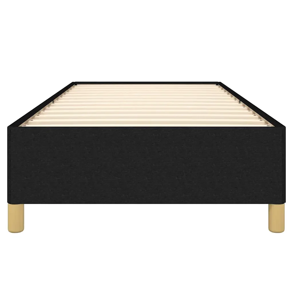 Letto singolo | Letto per adulti | Giroletto senza Materasso Nero 90x190 cm in Tessuto - Image 5