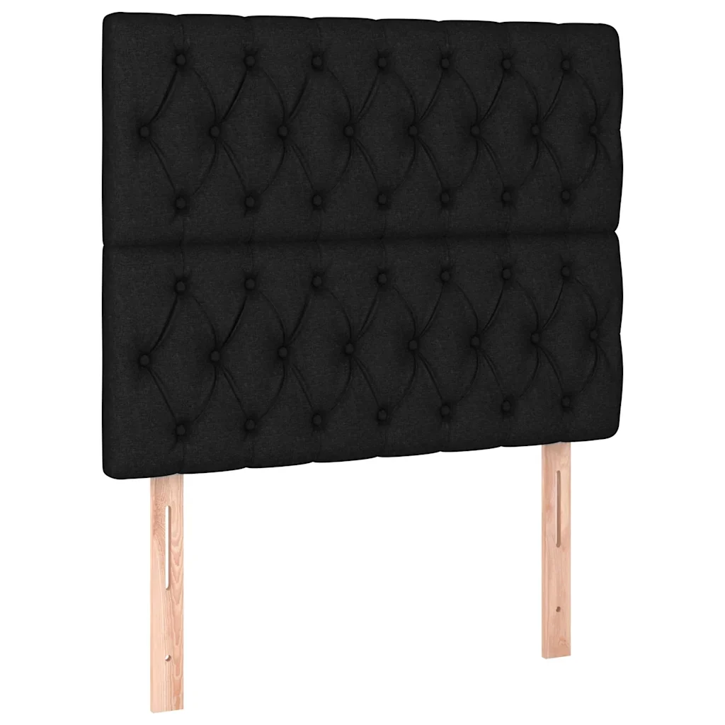 Letto singolo | Letto per adulti | Giroletto senza Materasso Nero 90x190 cm in Tessuto - Image 8