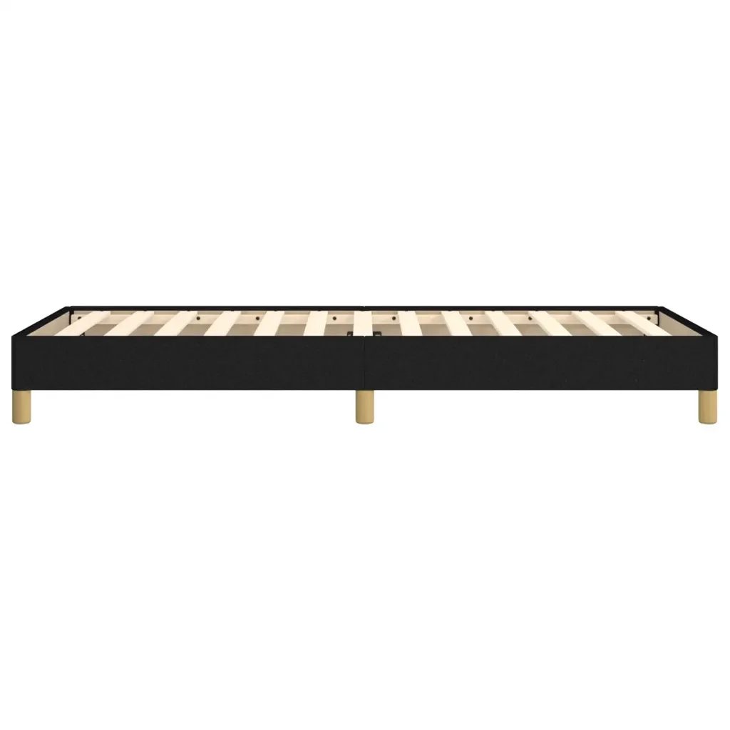 Letto singolo | Letto per adulti | Giroletto senza Materasso Nero 90x200 cm in Tessuto - Image 6