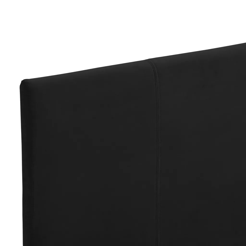 Letto singolo | Letto per adulti | Giroletto senza Materasso Nero 90x200 cm in Tessuto - Image 5