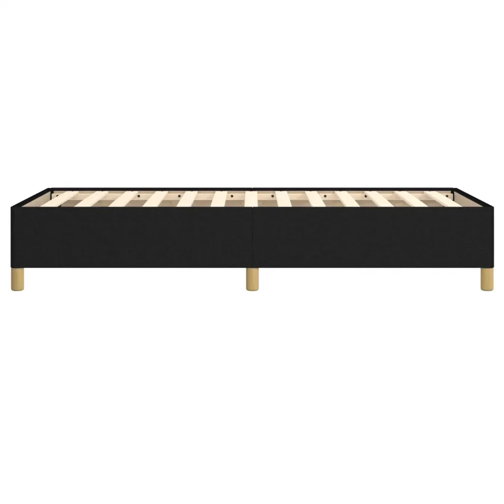 Letto singolo | Letto per adulti | Giroletto senza Materasso Nero 90x200 cm in Tessuto - Image 6