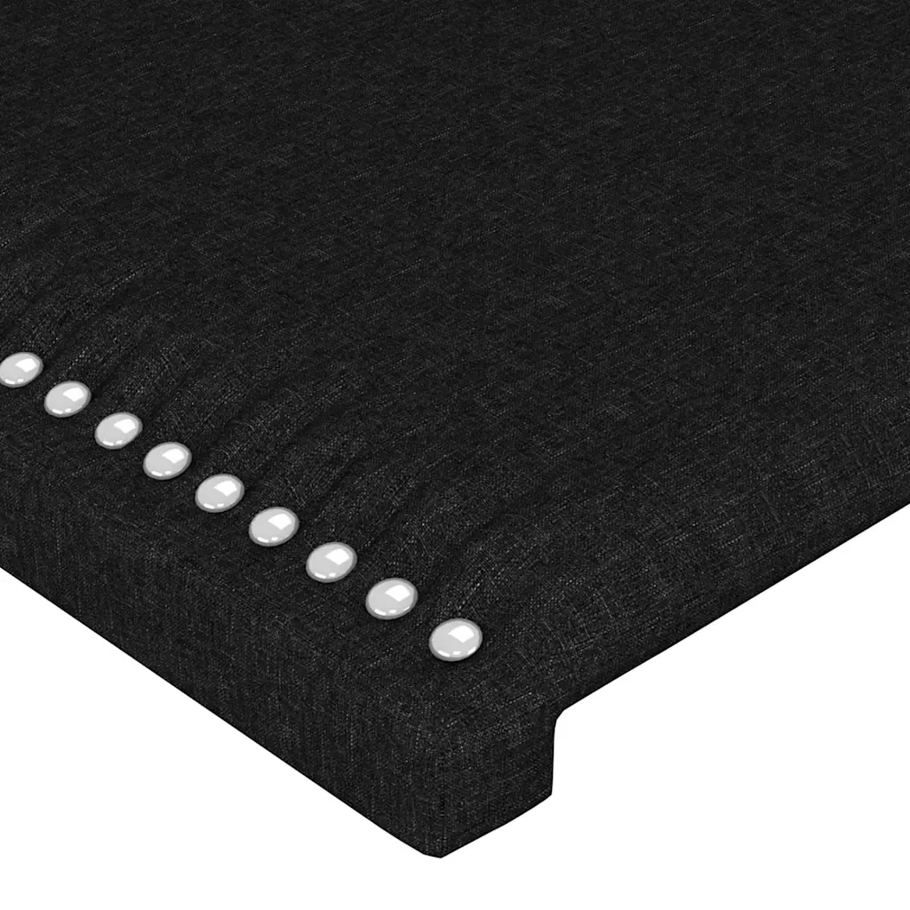 Letto singolo | Letto per adulti | Giroletto senza Materasso Nero 90x200 cm in Tessuto - Image 10