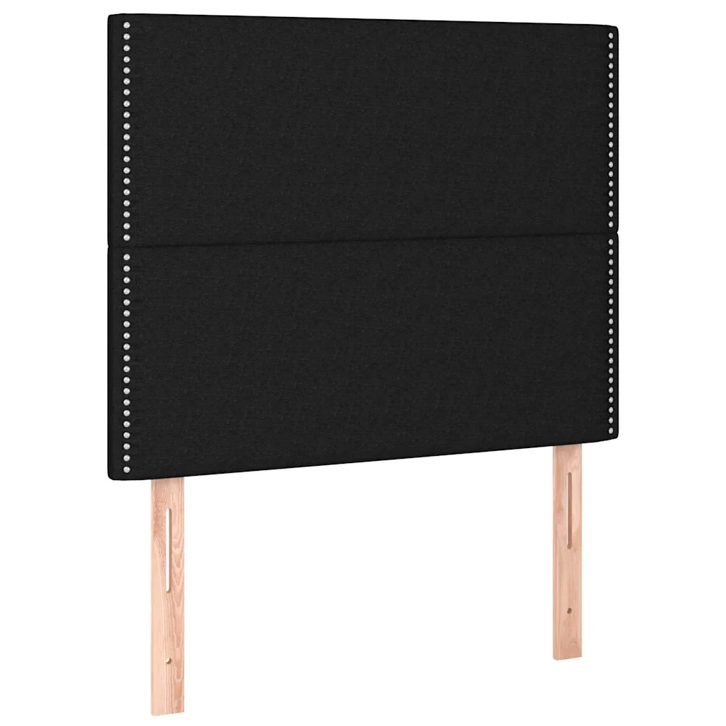 Letto singolo | Letto per adulti | Giroletto senza Materasso Nero 90x200 cm in Tessuto - Image 9