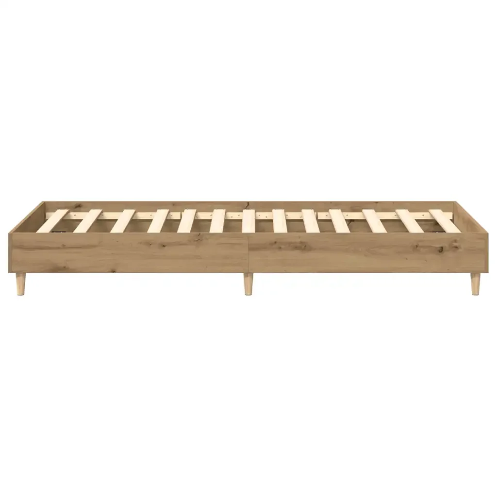 Letto singolo | Letto per adulti | Giroletto senza Materasso Rovere Artigianale 100x200 cm - Image 6
