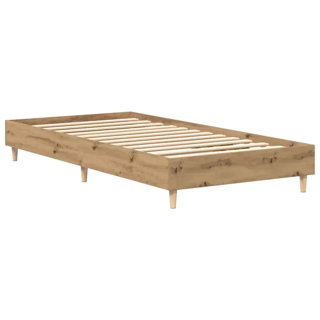 Letto singolo | Letto per adulti | Giroletto senza Materasso Rovere Artigianale 100x200 cm - Image 7