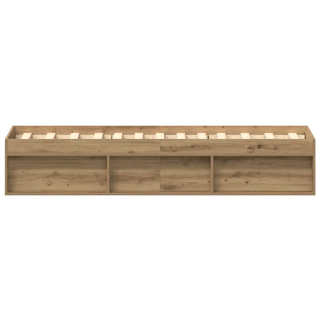 Letto singolo | Letto per adulti | Giroletto senza Materasso Rovere Artigianale 75x190 cm - Image 6