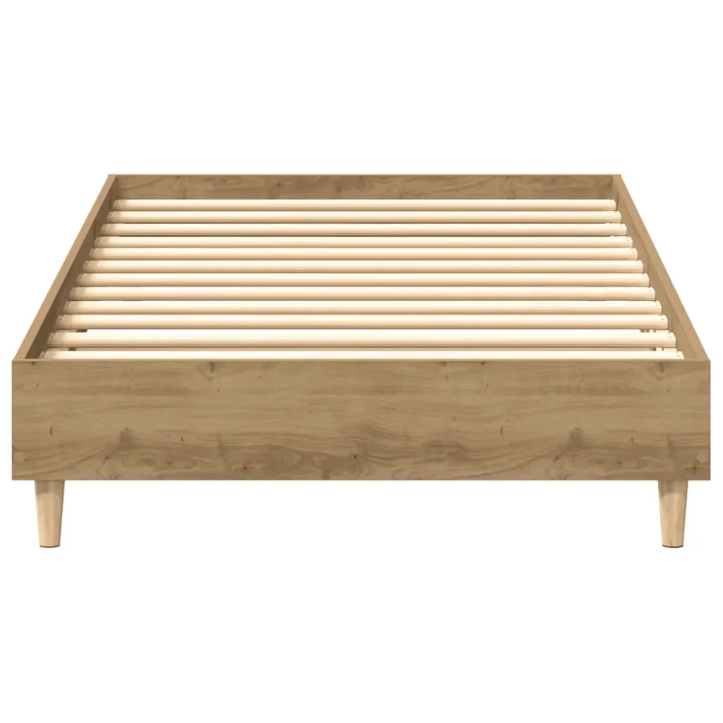 Letto singolo | Letto per adulti | Giroletto senza Materasso Rovere Artigianale 90x190 cm - Image 5