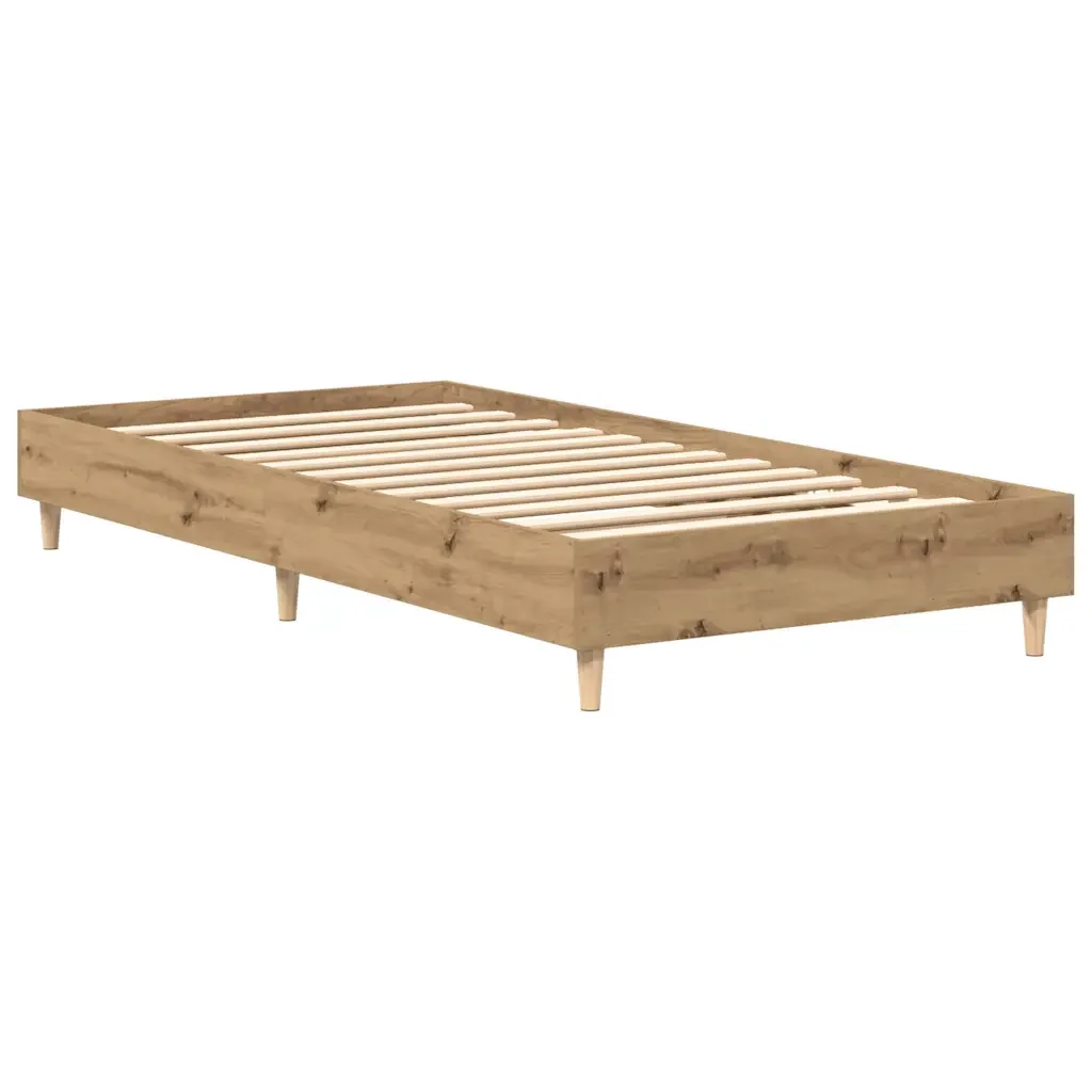 Letto singolo | Letto per adulti | Giroletto senza Materasso Rovere Artigianale 90x190 cm - Image 7