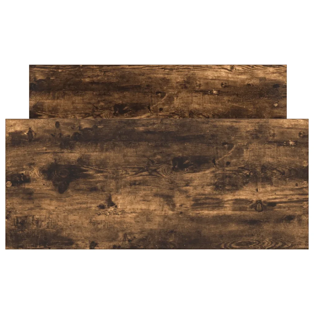 Letto singolo | Letto per adulti | Giroletto senza Materasso Rovere Fumo 100x200 cm in Truciolato - Image 6