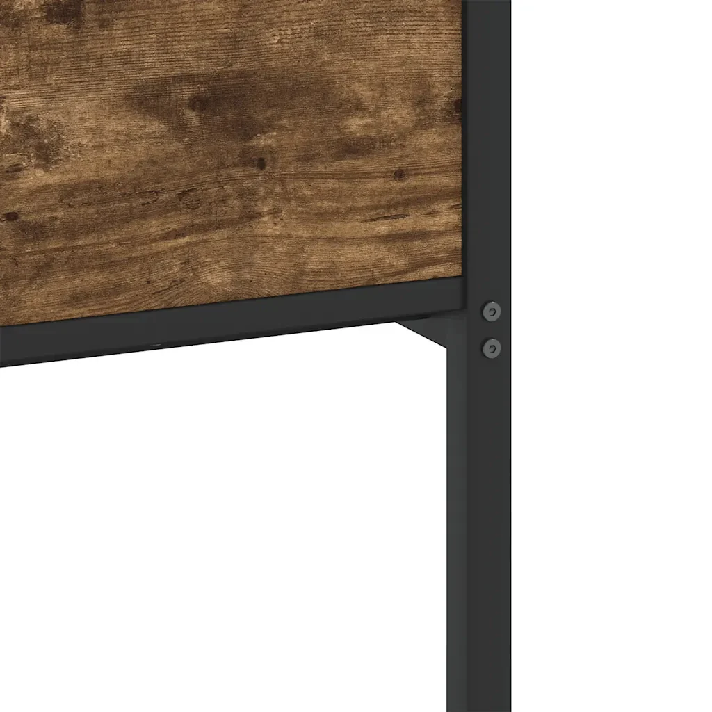 Letto singolo | Letto per adulti | Giroletto senza Materasso Rovere Fumo 90x190 cm in Truciolato - Image 10