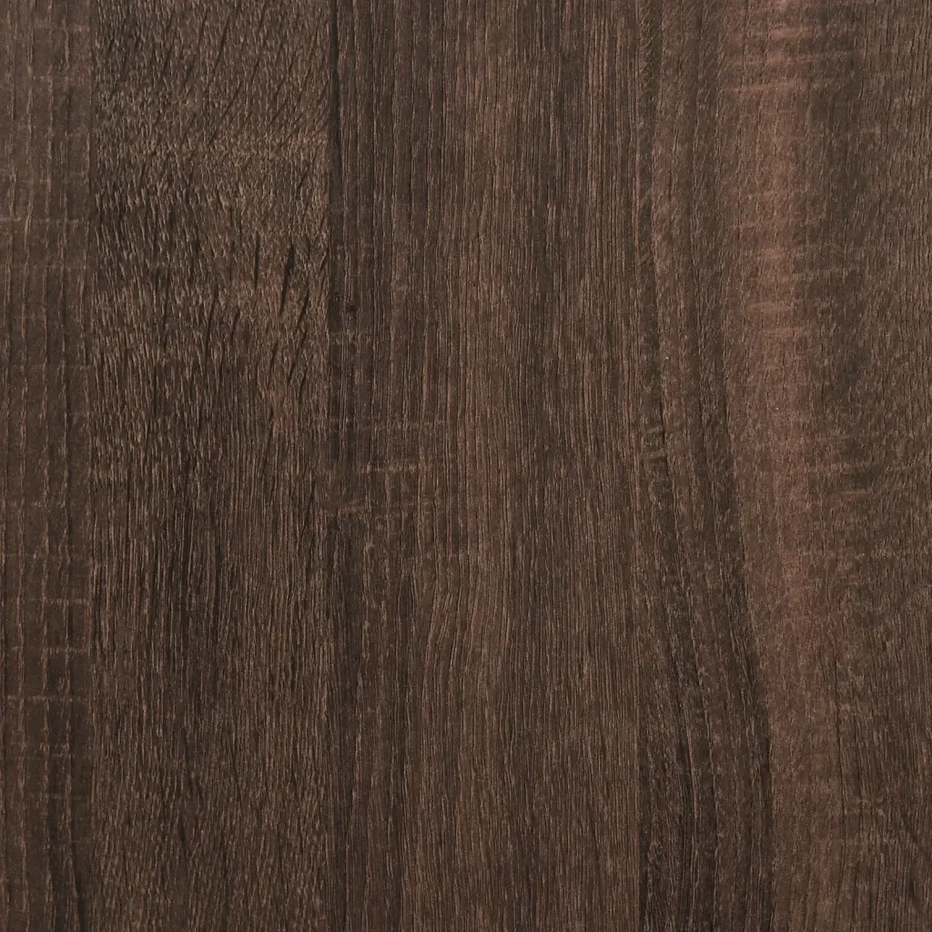 Letto singolo | Letto per adulti | Giroletto senza Materasso Rovere Marrone 75x190cm in Truciolato - Image 8