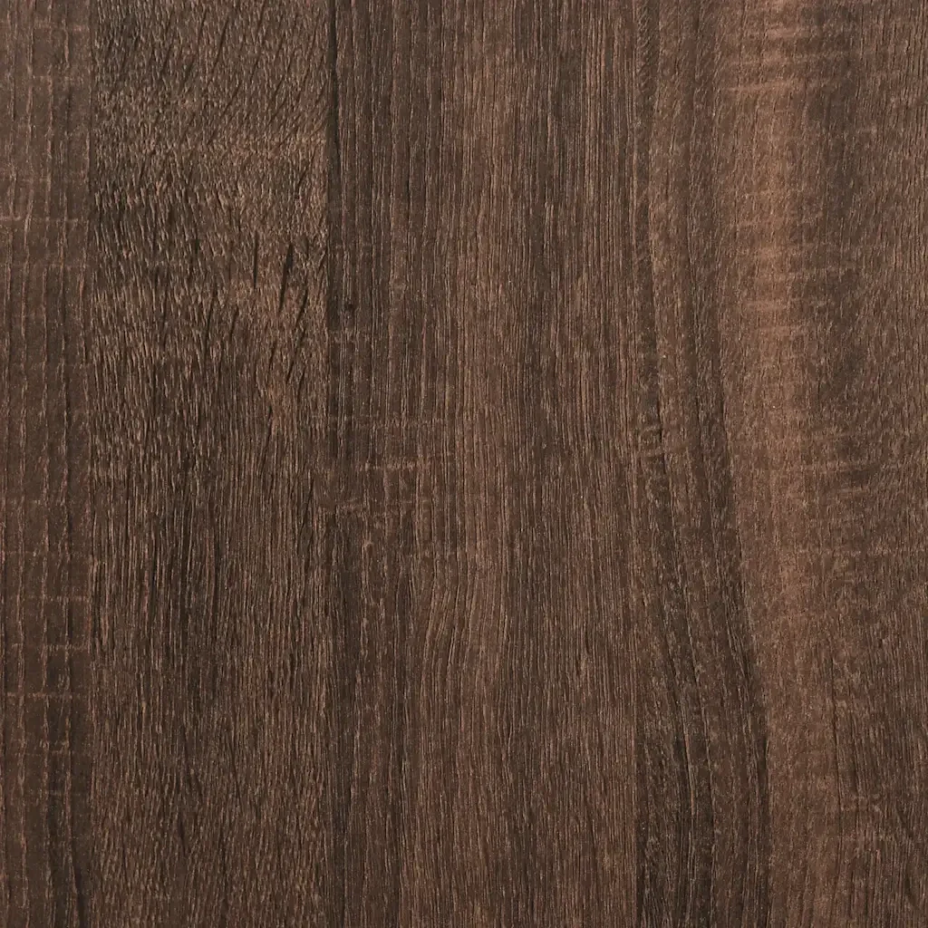 Letto singolo | Letto per adulti | Giroletto senza Materasso Rovere Marrone 90x190cm in Truciolato - Image 9