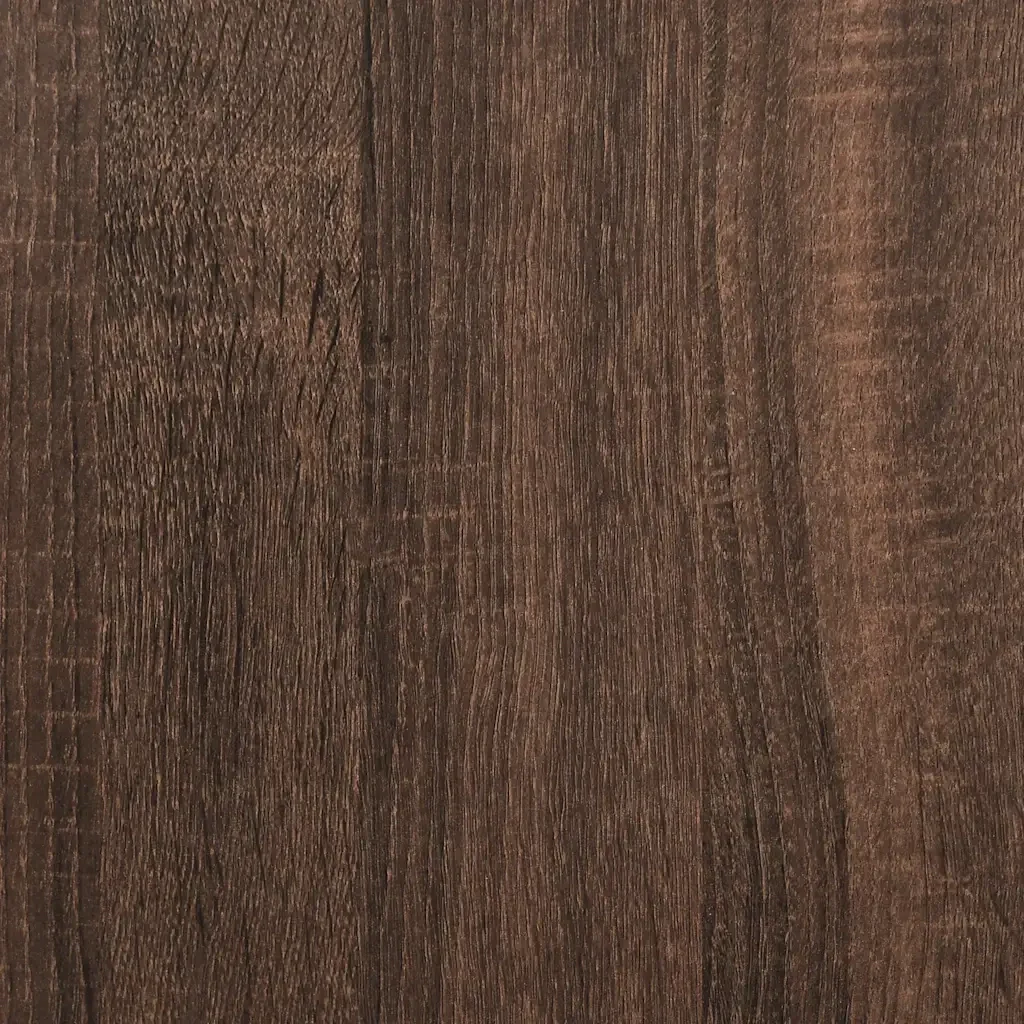 Letto singolo | Letto per adulti | Giroletto senza Materasso Rovere Marrone 90x200cm in Truciolato - Image 9