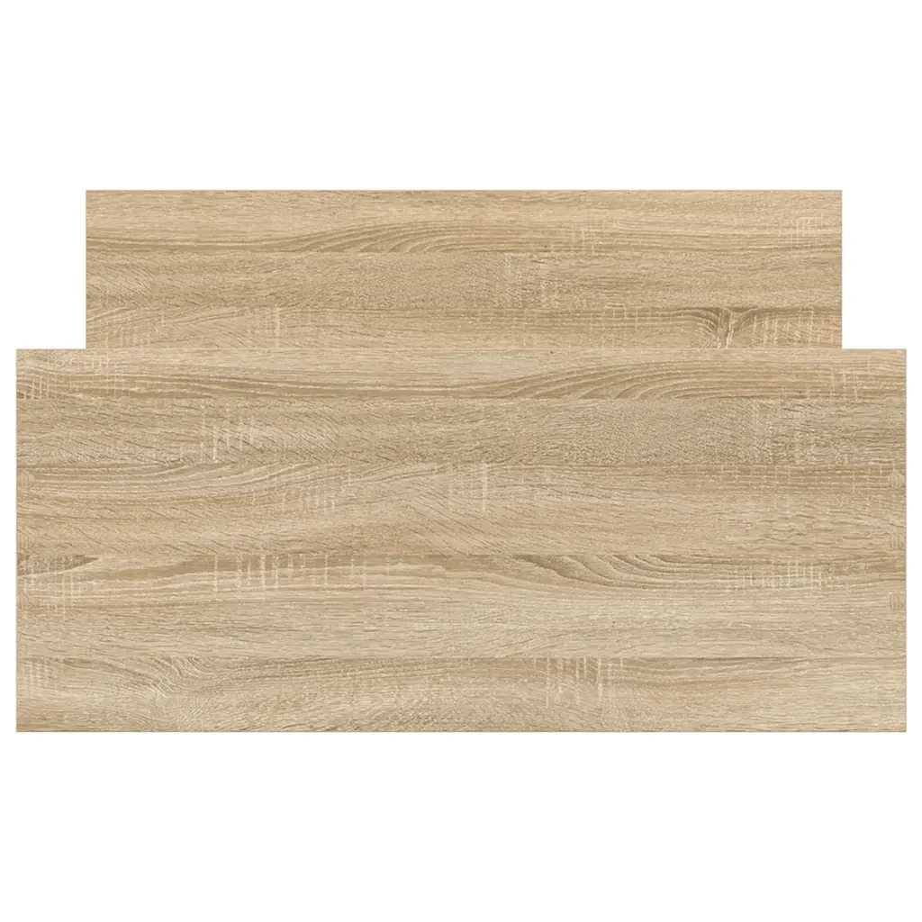 Letto singolo | Letto per adulti | Giroletto senza Materasso Rovere Sonoma 100x200cm in Truciolato - Image 6