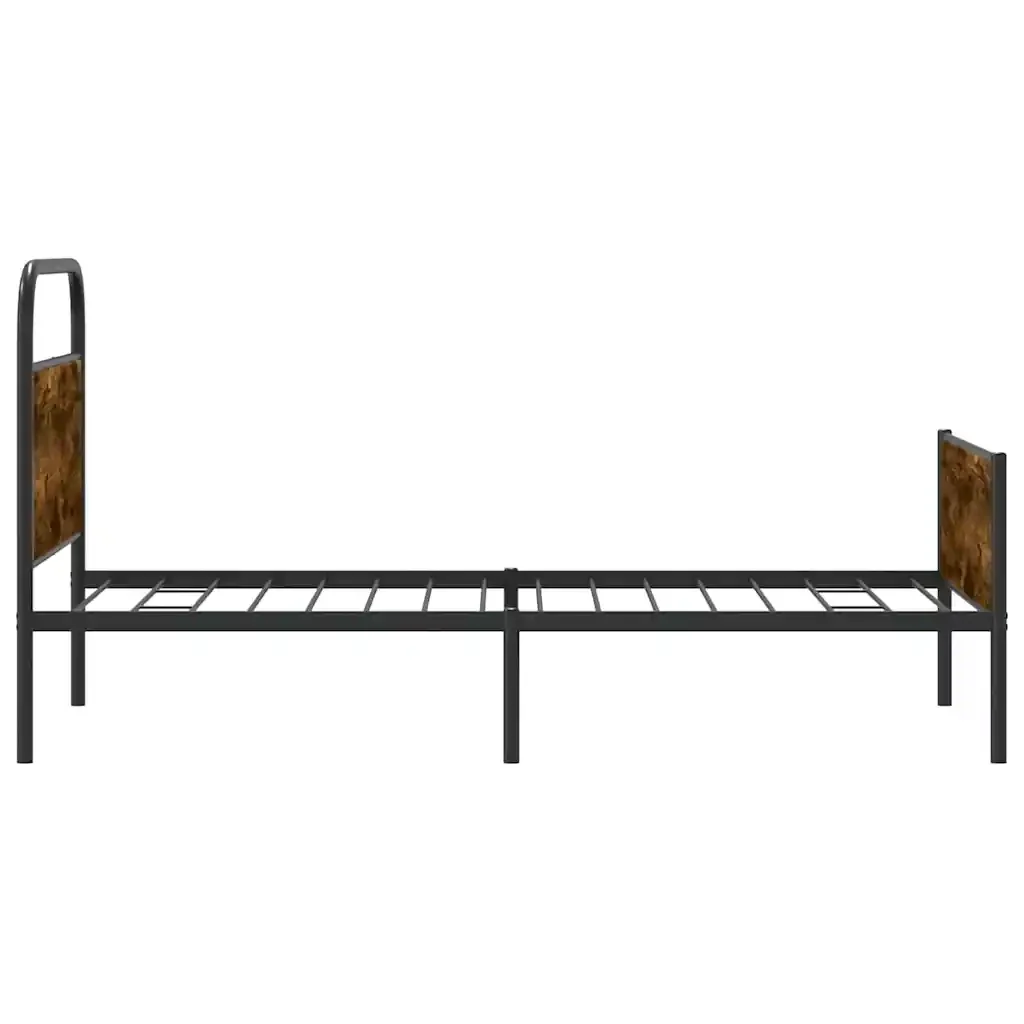 Letto singolo | Letto per adulti | Giroletto senza Materasso Rovere Sonoma 107x203cm in Truciolato - Image 6