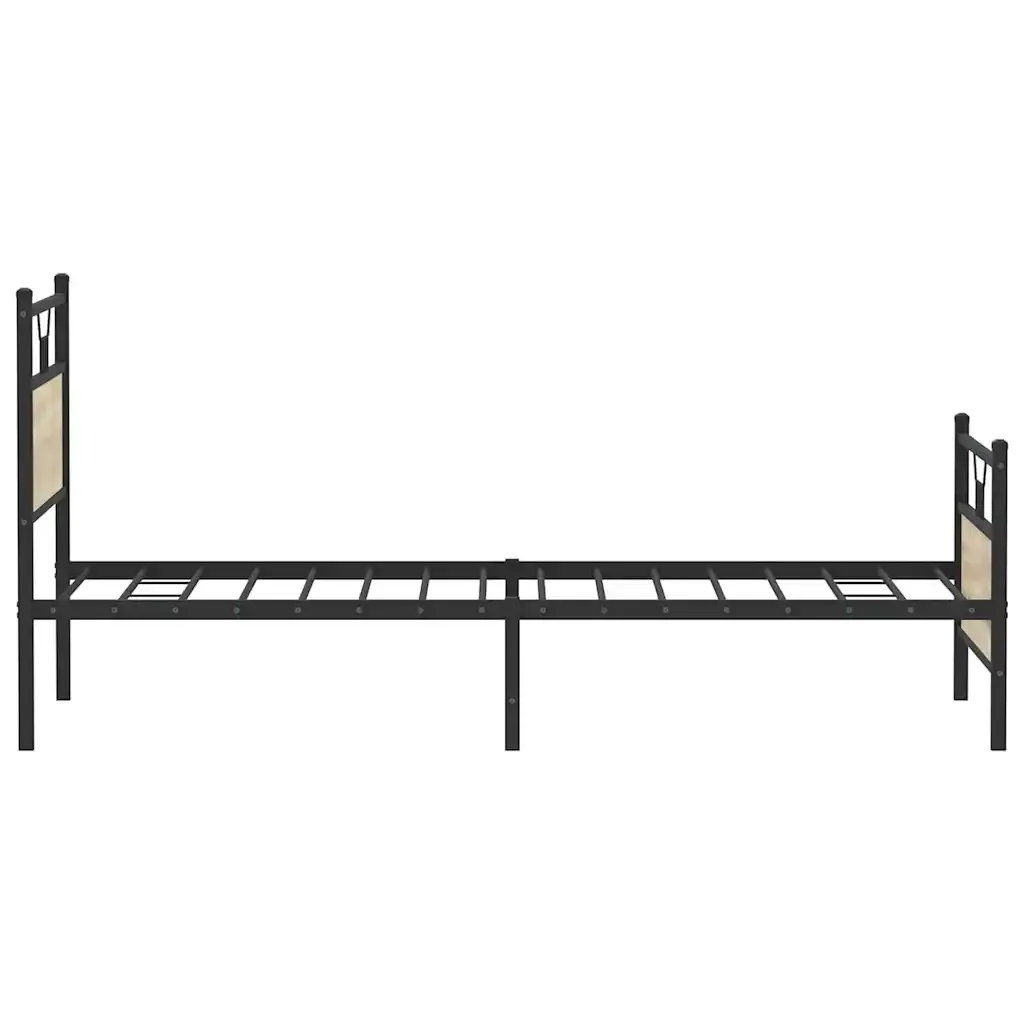 Letto singolo | Letto per adulti | Giroletto senza Materasso Rovere Sonoma 107x203cm in Truciolato - Image 7