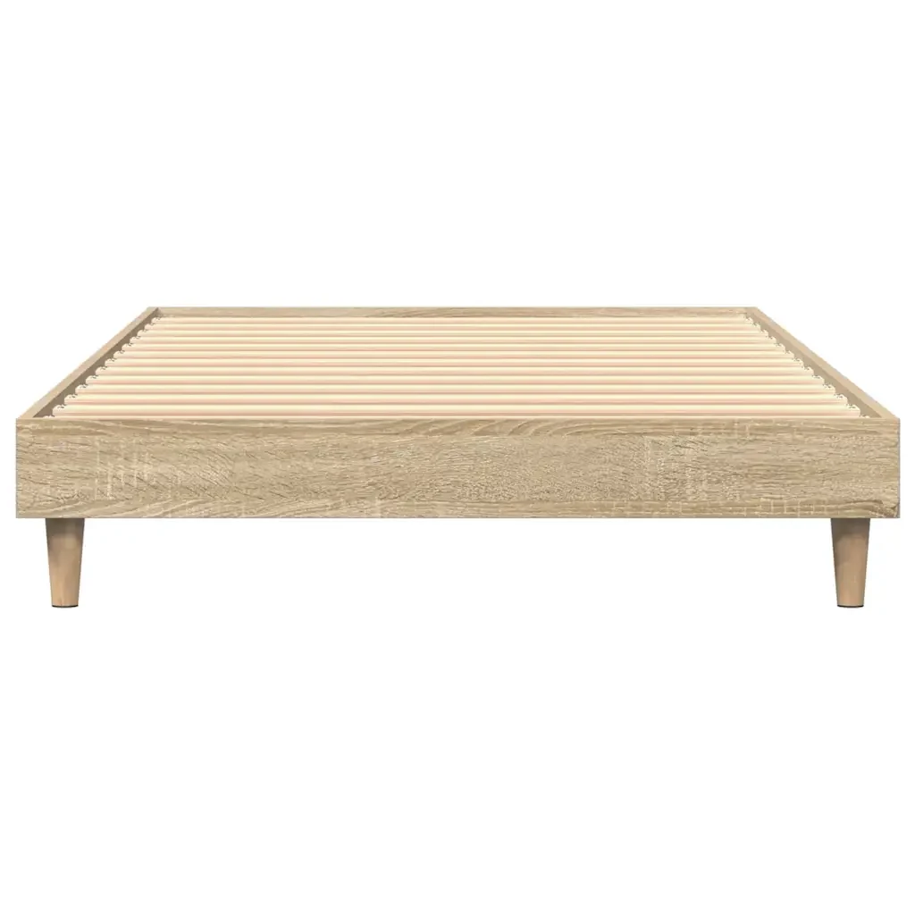Letto singolo | Letto per adulti | Giroletto senza Materasso Rovere Sonoma 75x190 cm in Truciolato - Image 5