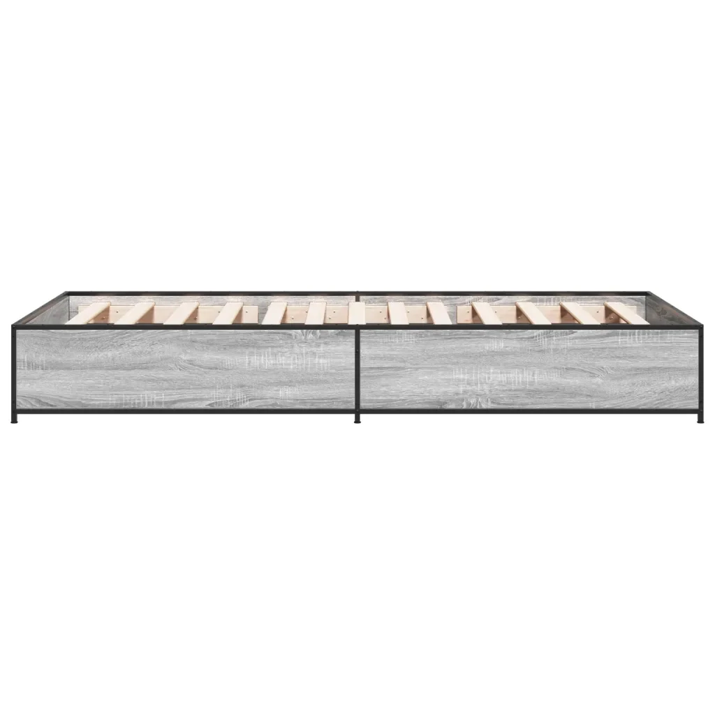 Letto singolo | Letto per adulti | Giroletto senza Materasso Rovere Sonoma 90x190 cm - Image 5