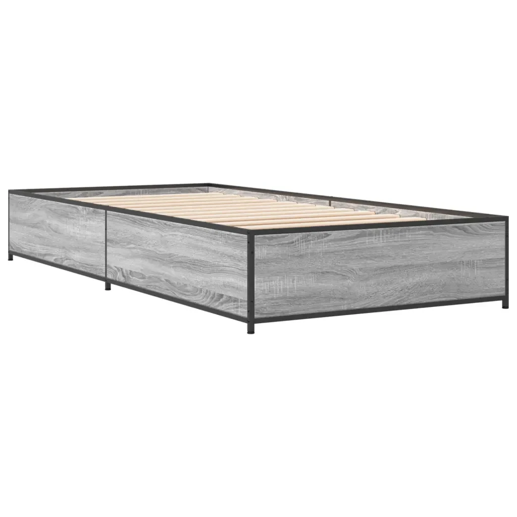 Letto singolo | Letto per adulti | Giroletto senza Materasso Rovere Sonoma 90x190 cm - Image 6