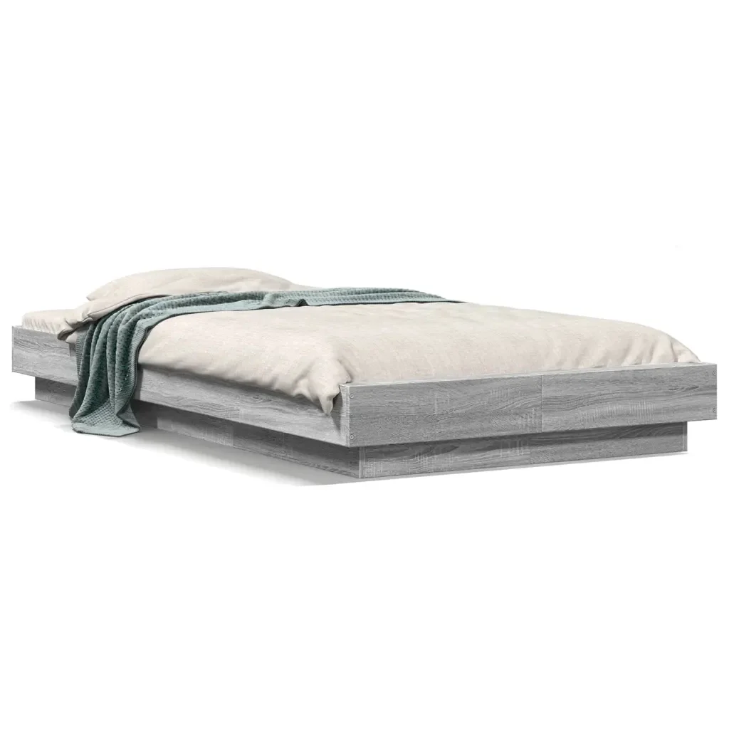 Letto singolo | Letto per adulti | Giroletto senza Materasso Rovere Sonoma 90x190 cm