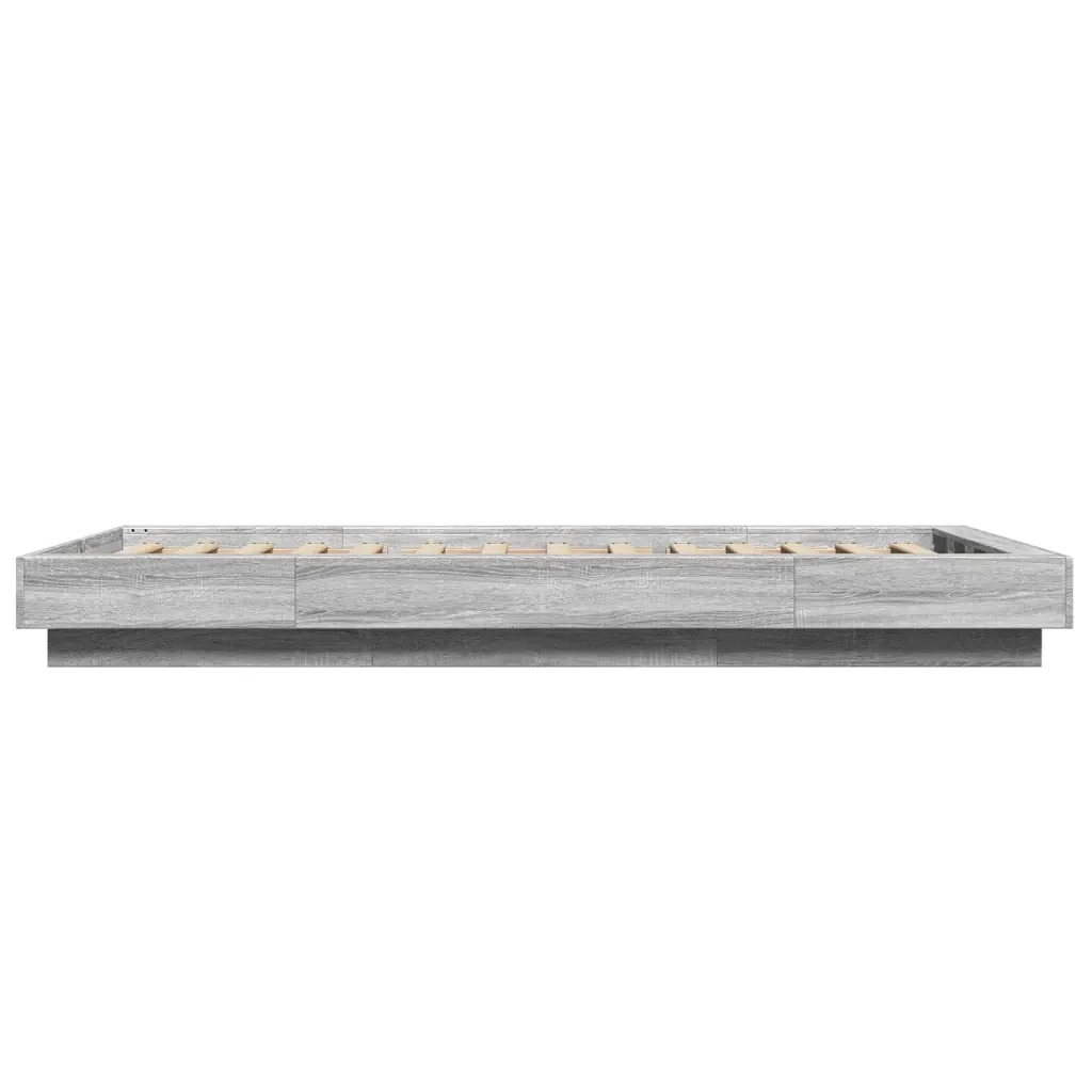 Letto singolo | Letto per adulti | Giroletto senza Materasso Rovere Sonoma 90x190 cm - Image 5