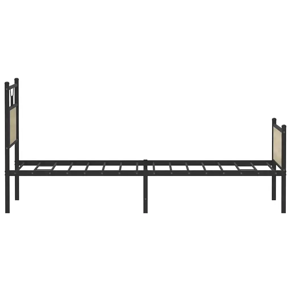 Letto singolo | Letto per adulti | Giroletto senza Materasso Rovere Sonoma 90x200 cm in Truciolato - Image 7