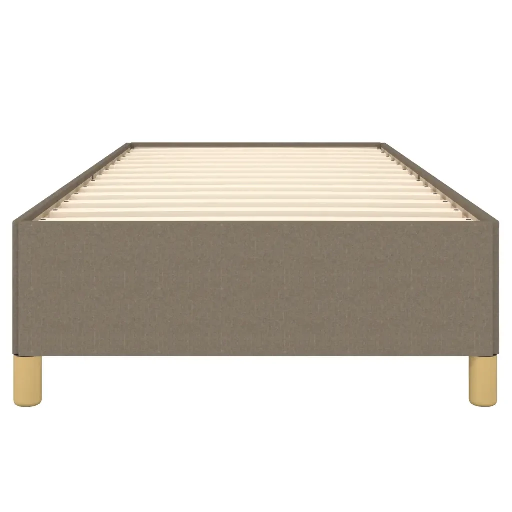 Letto singolo | Letto per adulti | Giroletto senza Materasso Tortora 100x200 cm in Tessuto - Image 5