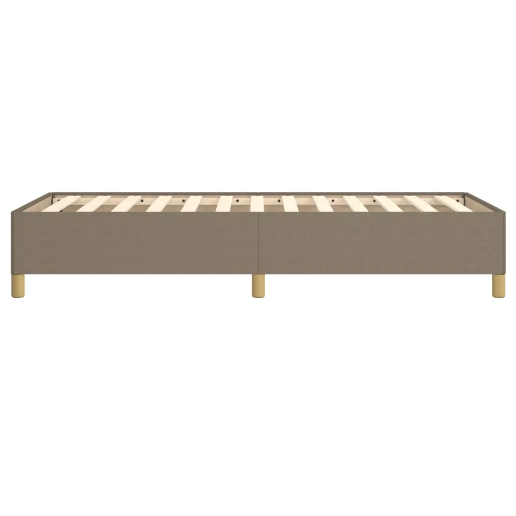 Letto singolo | Letto per adulti | Giroletto senza Materasso Tortora 100x200 cm in Tessuto - Image 6