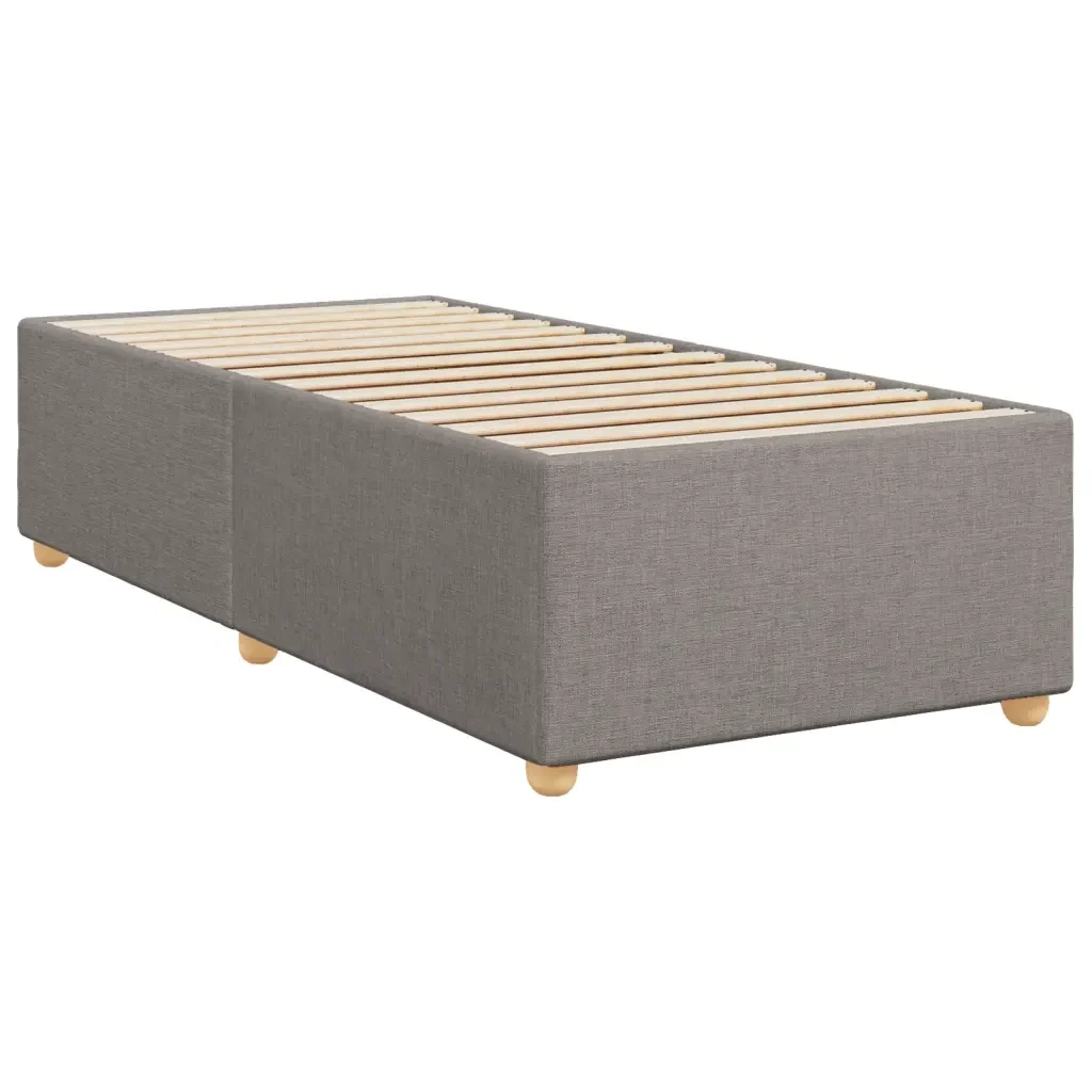 Letto singolo | Letto per adulti | Giroletto senza Materasso Tortora 100x200 cm in Tessuto - Image 3