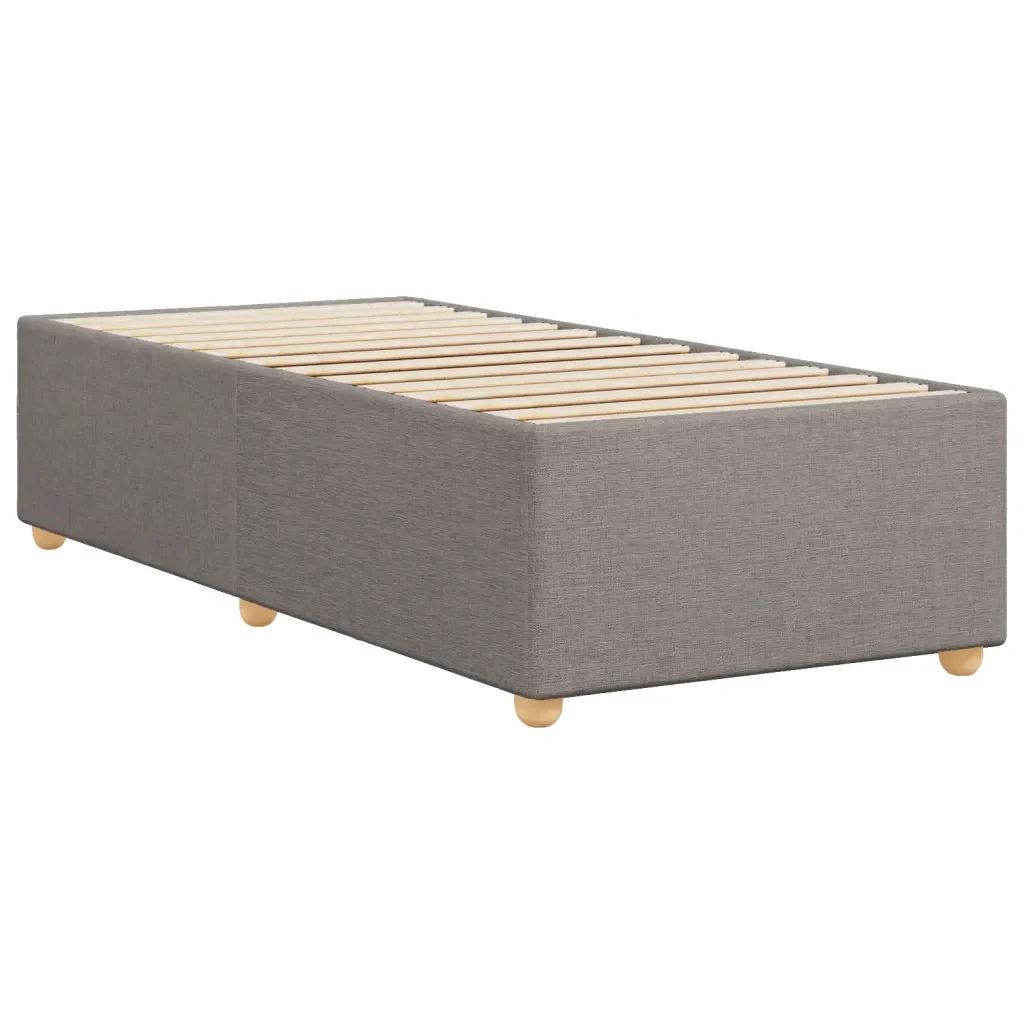 Letto singolo | Letto per adulti | Giroletto senza Materasso Tortora 100x200 cm in Tessuto - Image 6