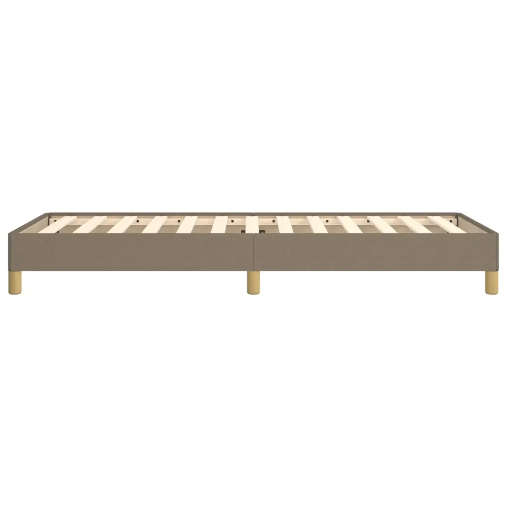Letto singolo | Letto per adulti | Giroletto senza Materasso Tortora 100x200 cm in Tessuto - Image 6