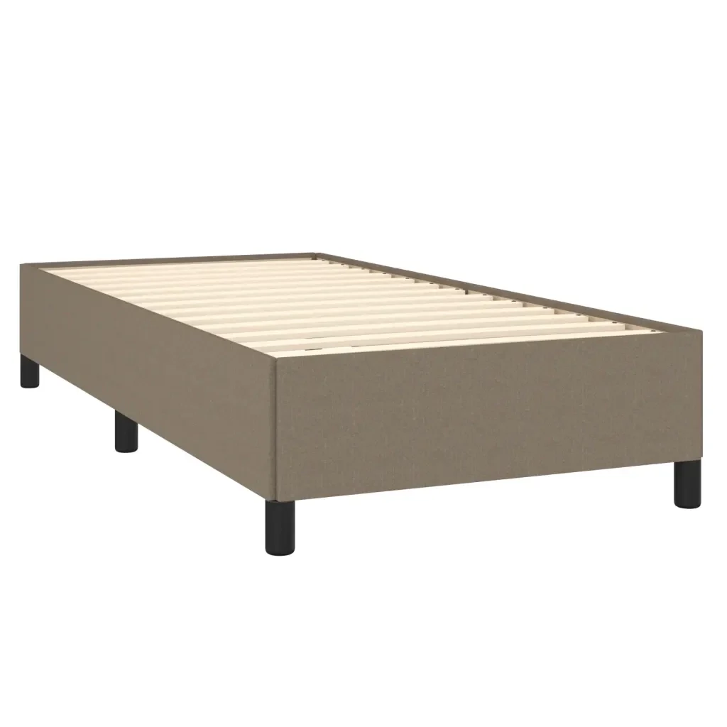 Letto singolo | Letto per adulti | Giroletto senza Materasso Tortora 100x200 cm in Tessuto - Image 3