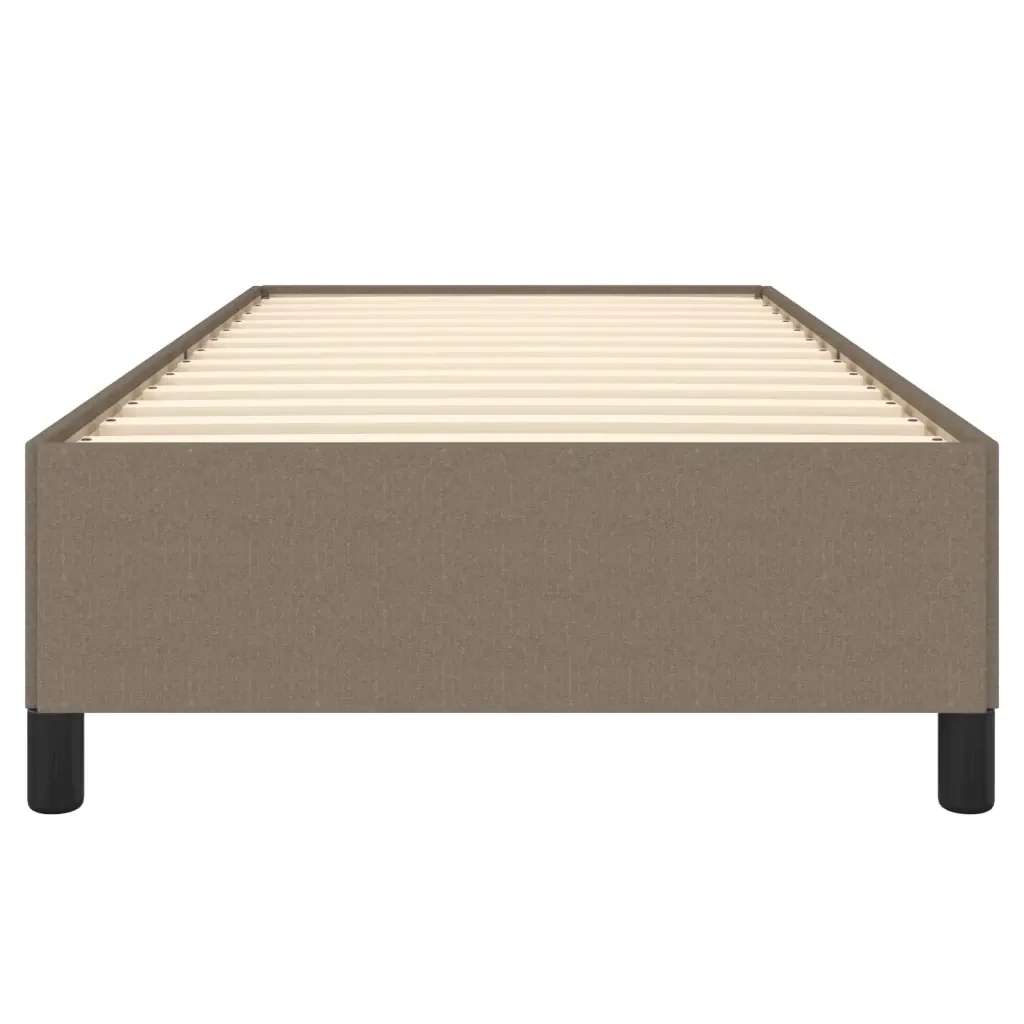Letto singolo | Letto per adulti | Giroletto senza Materasso Tortora 100x200 cm in Tessuto - Image 5