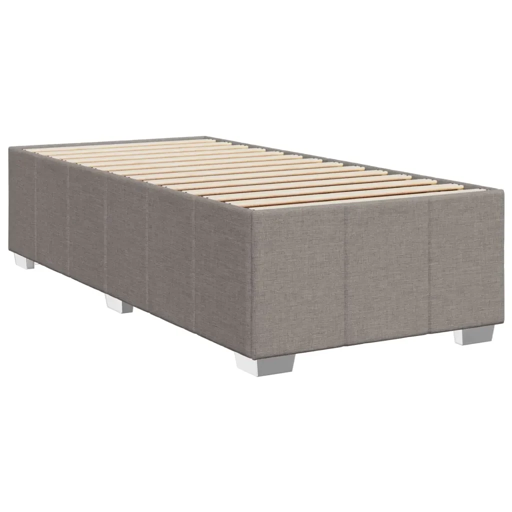 Letto singolo | Letto per adulti | Giroletto senza Materasso Tortora 80x200 cm Tessuto - Image 4