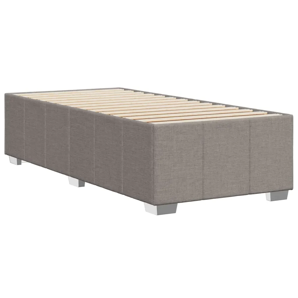 Letto singolo | Letto per adulti | Giroletto senza Materasso Tortora 80x200 cm Tessuto - Image 6