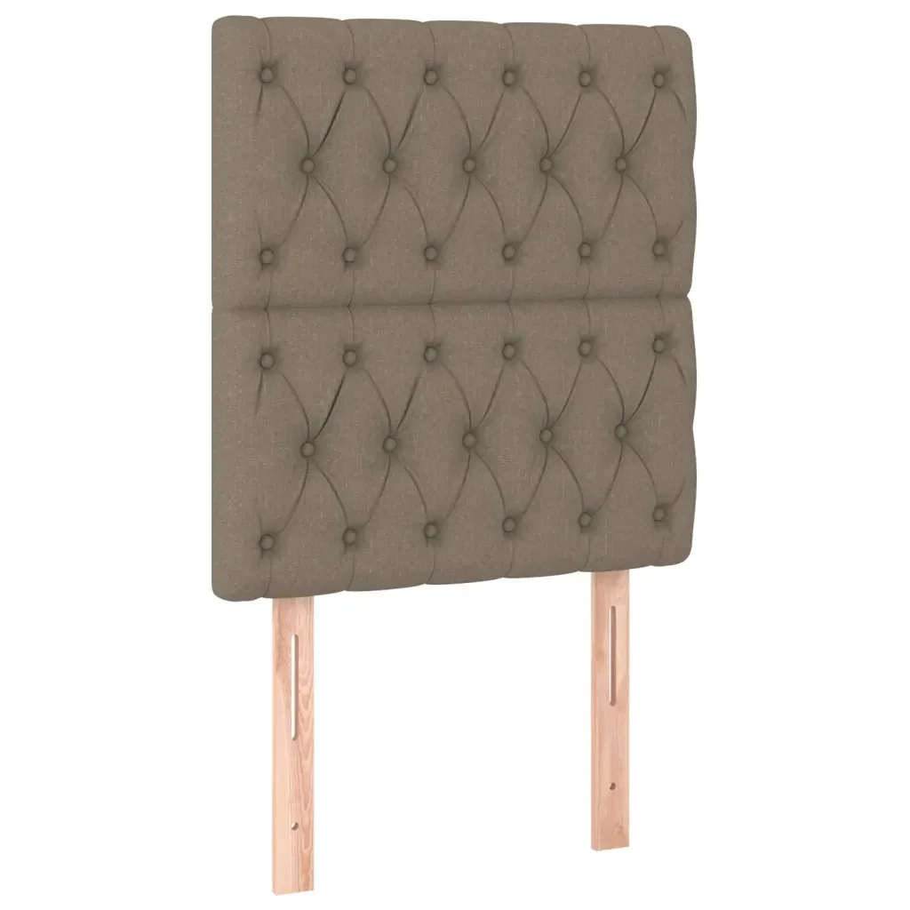 Letto singolo | Letto per adulti | Giroletto senza Materasso Tortora 80x200 cm Tessuto - Image 8